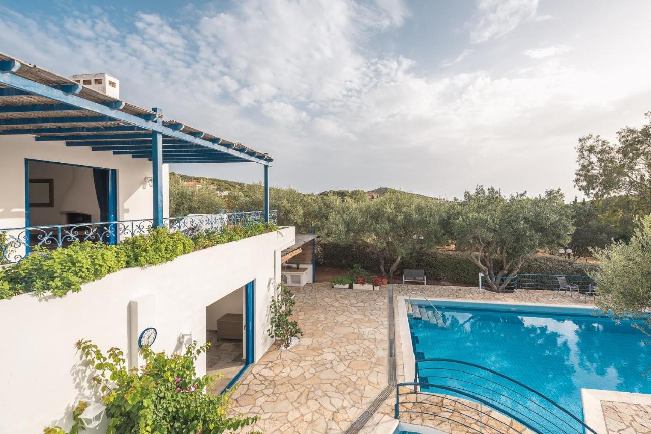 Summer Villa Pasiphae Private Pool - Bbq -Beach 2Min Szúnio Kültér fotó