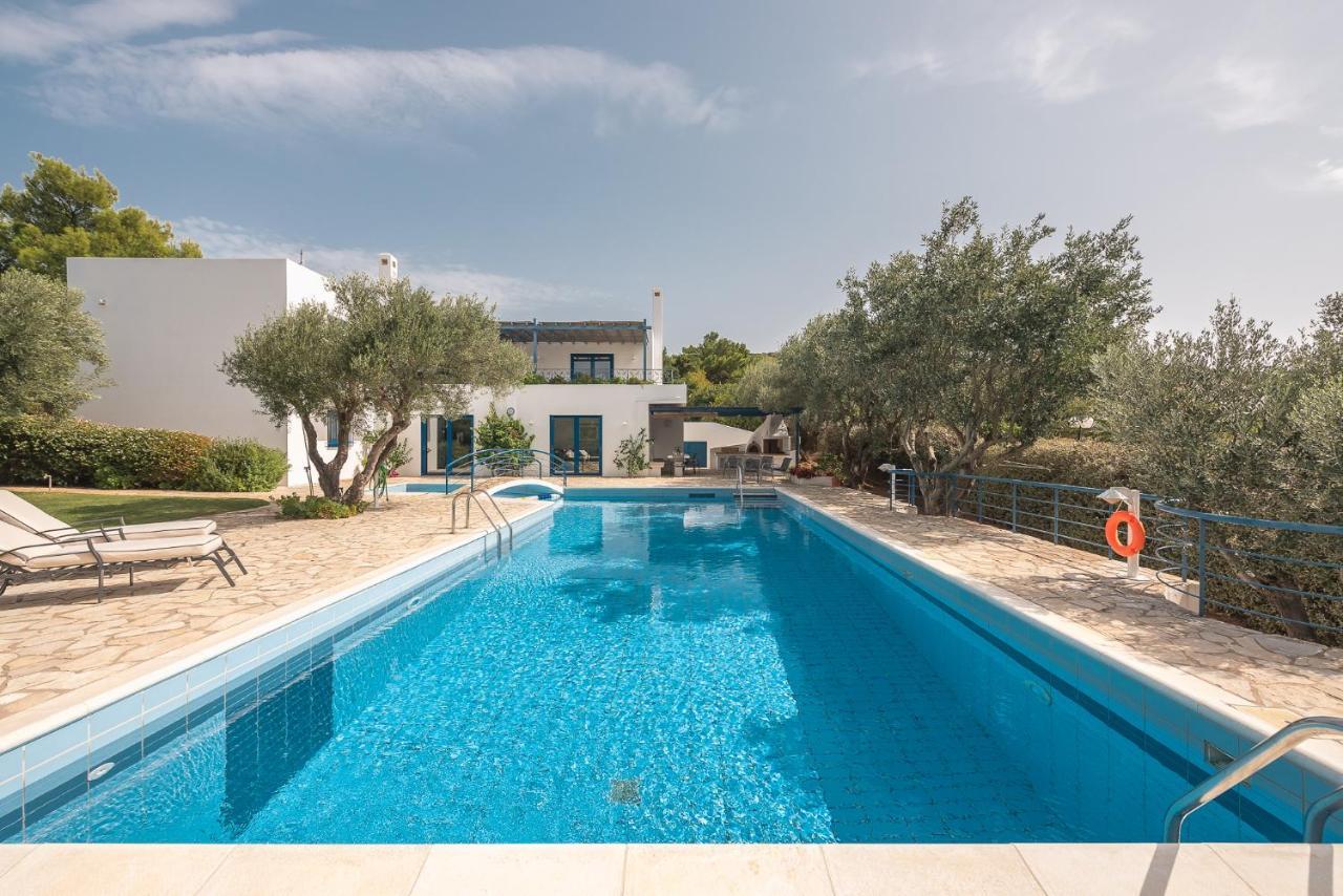 Summer Villa Pasiphae Private Pool - Bbq -Beach 2Min Szúnio Kültér fotó