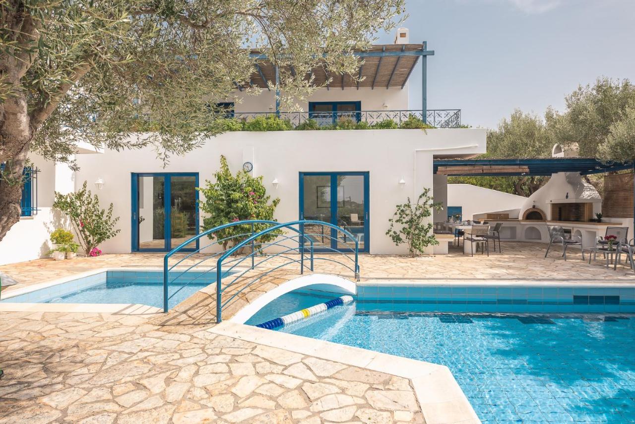 Summer Villa Pasiphae Private Pool - Bbq -Beach 2Min Szúnio Kültér fotó